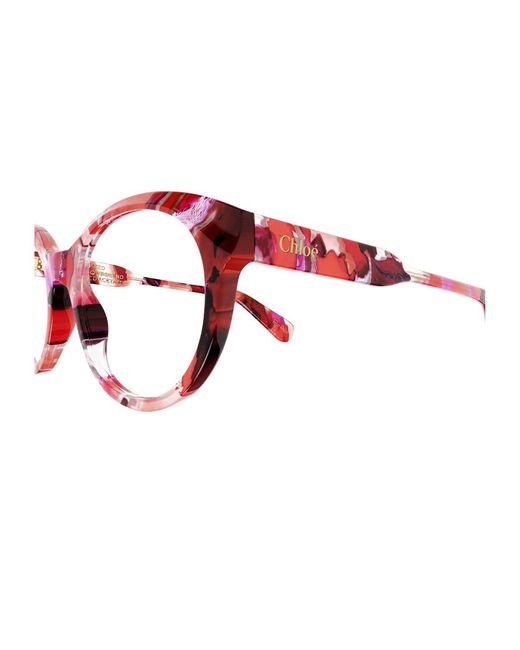 Chloé Red Butterfly-Frame Glasses