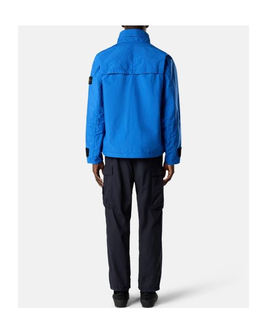 Stone Island Blue Metal Lamina Ripstop Jacket for men