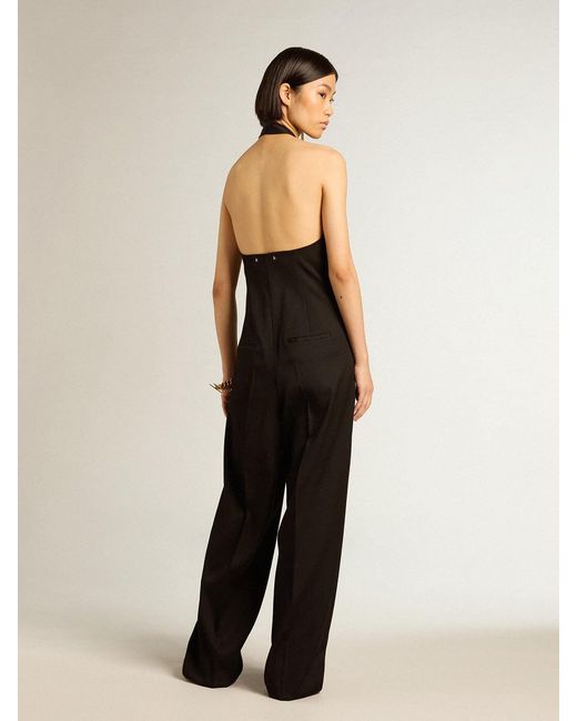 Golden Goose Deluxe Brand Black Cut-Out Detailed Jumpsuit