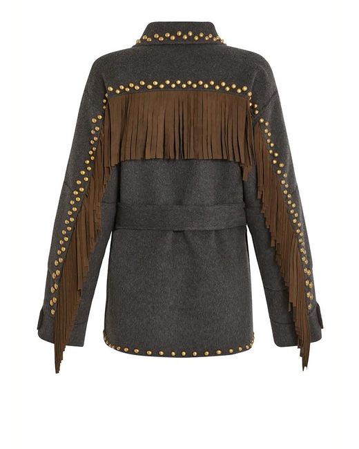 P.A.R.O.S.H. Gray Belted Casual Jacket