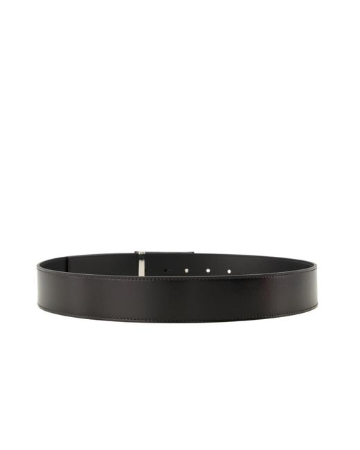 Givenchy White Paris Logo Buckle Belt for men