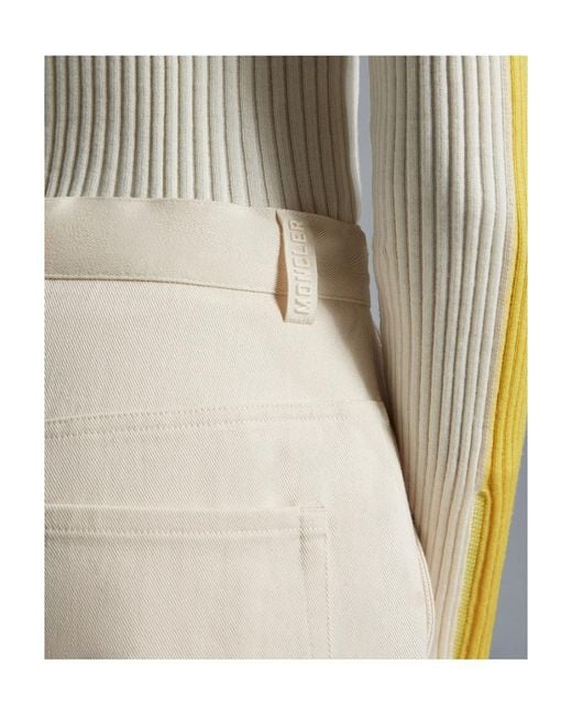 Moncler Natural Cotton Trousers