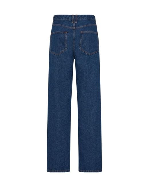 The Row Blue Straight-Leg Jeans for men