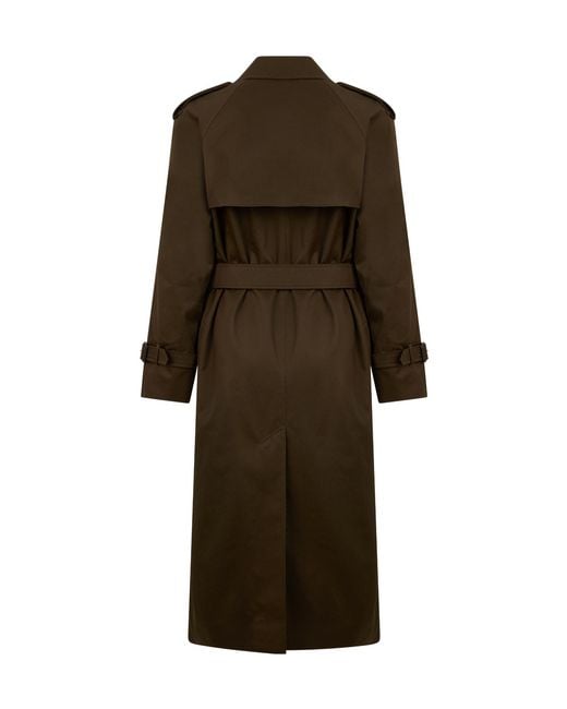 Burberry Natural Long Trench Coat With A Belt