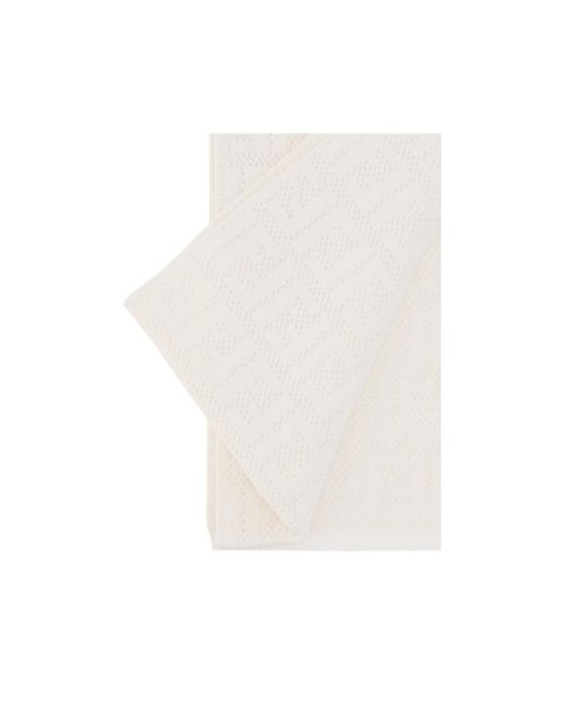 Fendi White Logo Scarf for men