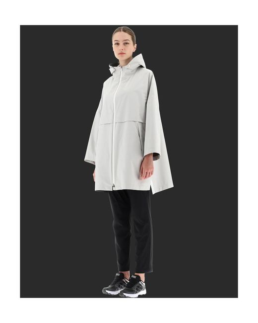 Herno White Hooded Zip Coat