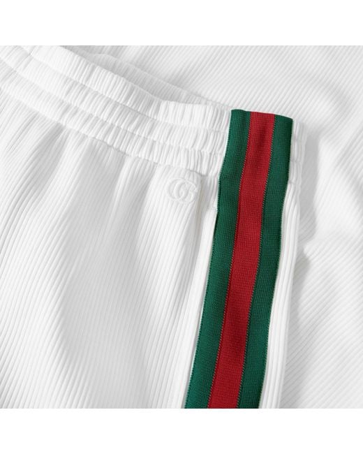 Gucci White Wide-Leg Trousers