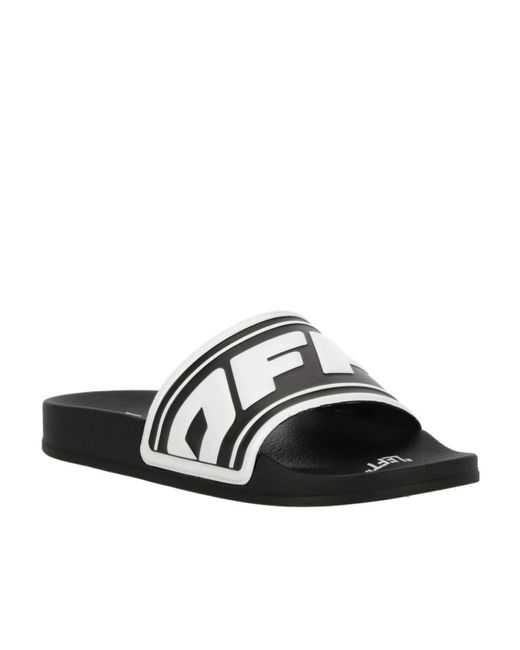 Off-White c/o Virgil Abloh White Logo-Print Slides