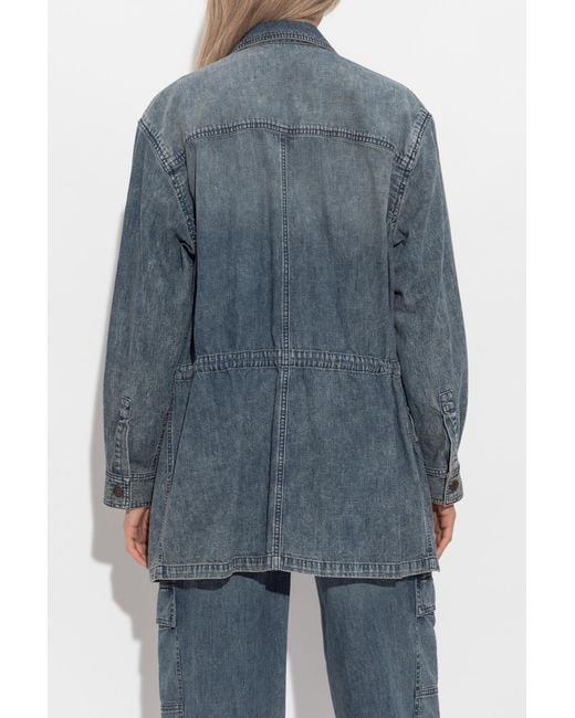 Isabel Marant Blue Isabel Marant Étoile Buttoned Denim Jacket