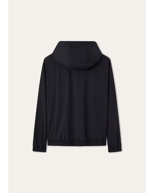 Loro Piana Black Long-Sleeve Zip-Up Jacket for men
