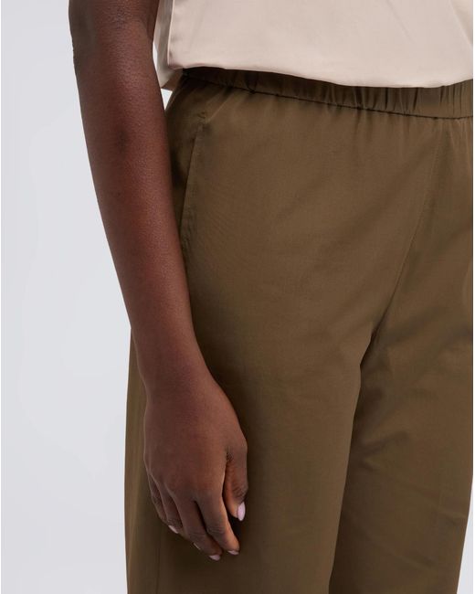 Aspesi Green Elasticated Cotton Trousers