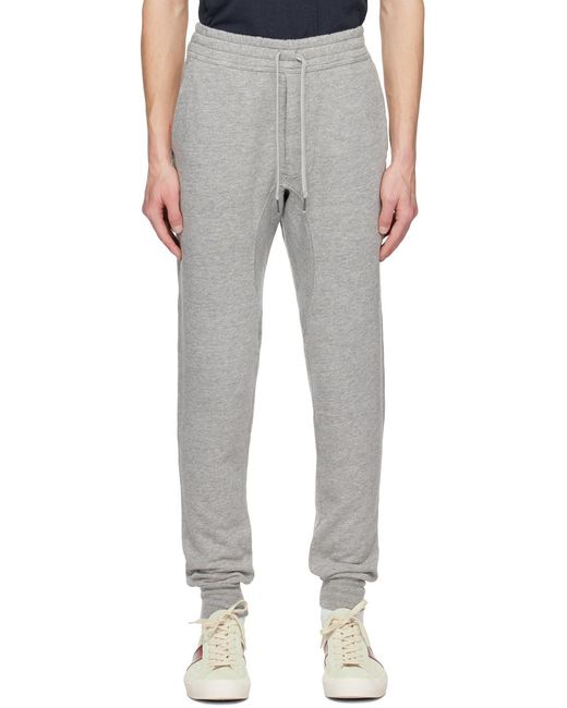 Tom Ford Gray Drawstring-Fastening Track Pants for men