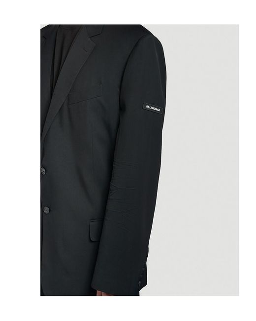 Balenciaga Black Washed Jacket for men