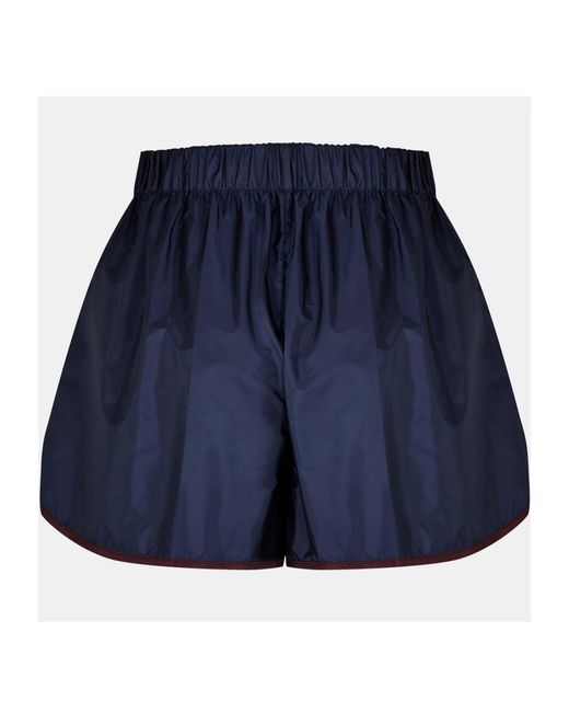 Prada Blue Elastic Waistband Shorts