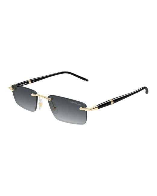 Montblanc Multicolor Eyewear Rectangle Frame Sunglasses for men