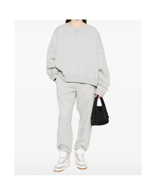 Entire studios White Crew Neck Long Sleeve Sweatshirt for men