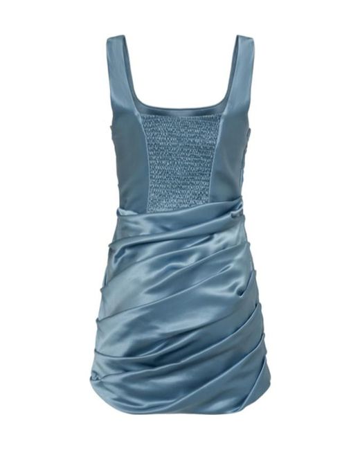 GIUSEPPE DI MORABITO Blue Pendulous Mini Dress