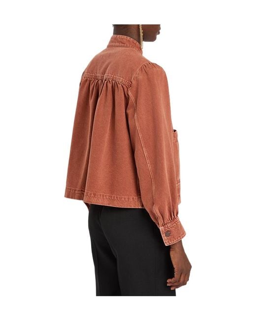 Chloé Orange Denim Jacket