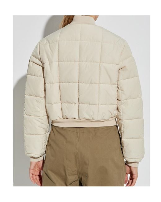 Moschino Natural Quilted Bomber Jacket