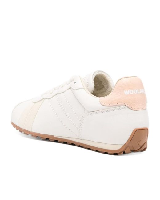 Woolrich White Lace-Up Sneakers