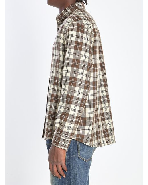Céline Blue Checked Shirt for men
