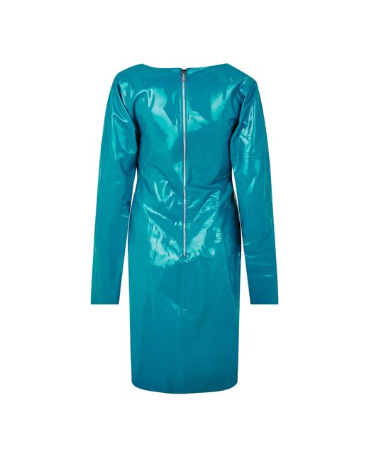 Bottega Veneta Blue Structured Mini Dress