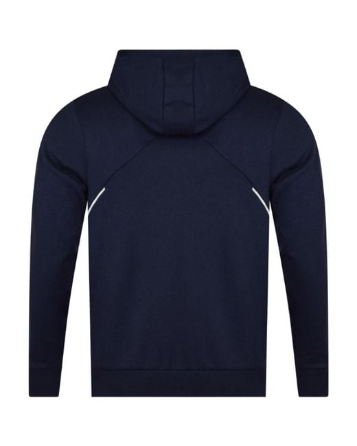 Boss Blue Logo Hooded Casual Jacket for men