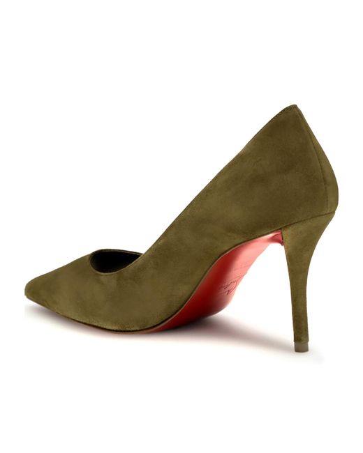 Christian Louboutin Green Miss Z Heeled Pumps