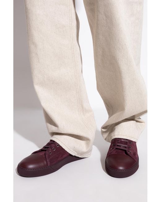 Lanvin Brown Dbb1 Lace-Up Sneakers for men