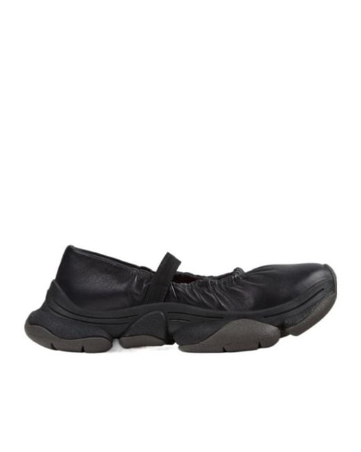 Camper Black Karst 2 Strap Ballet Flats