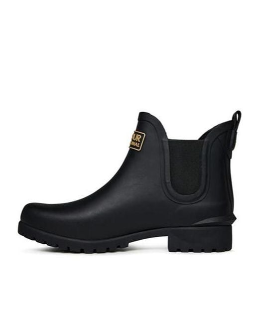 Barbour Black Irina Wellington Boots