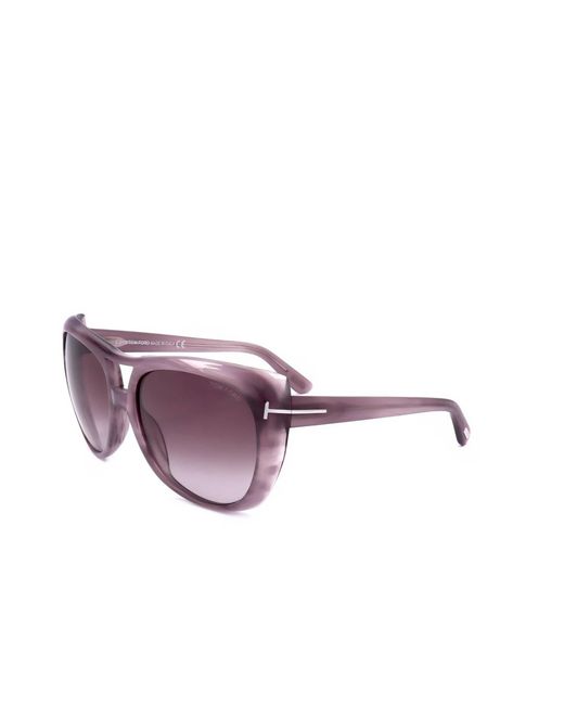 Tom Ford Purple Geometric Sunglasses