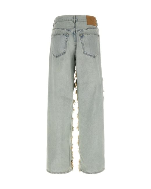Haikure White Bonnie Frayed Wide-Leg Jeans