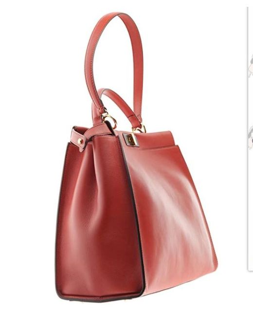 Fendi Red Logo Handbag