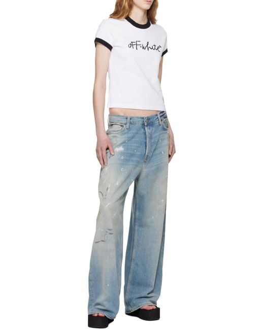 Off-White c/o Virgil Abloh White Crewneck Short-Sleeved T-Shirt