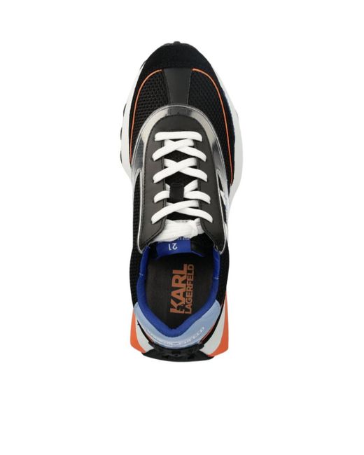 Karl Lagerfeld Black Laced Sneakers for men