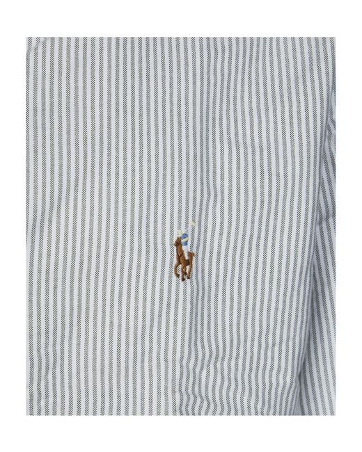 Polo Ralph Lauren Gray Long-Sleeved Shirt for men