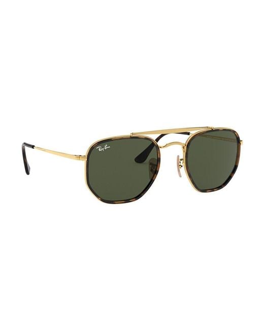 Ray-Ban Green Marshal Ii Hexagonal Frame Sunglasses