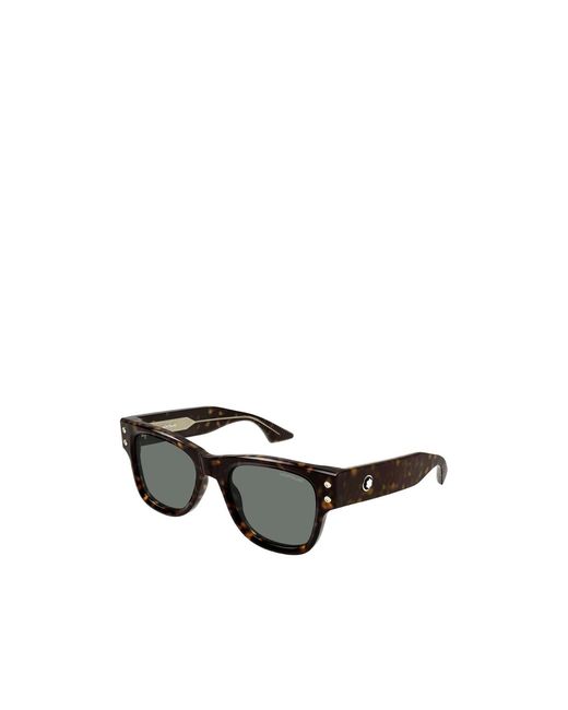 Montblanc Black Eyewear Square Frame Sunglasses for men