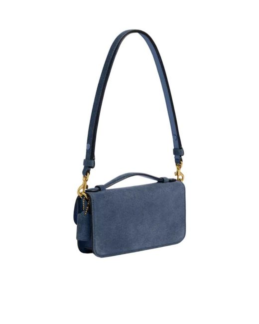 COACH Blue Elora Top Handle Crossbody Bag