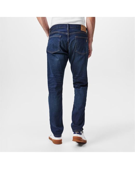 Polo Ralph Lauren Blue Logo Straight Jeans for men