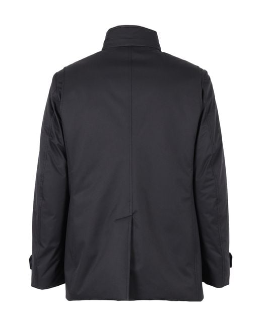 Moorer Blue Quilted Padded Jacket for men