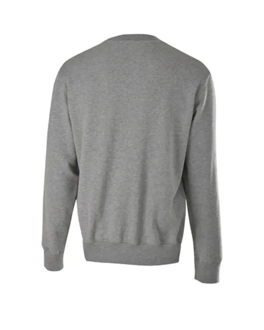 Just Cavalli Gray Round-Necked Printed Sweater for men