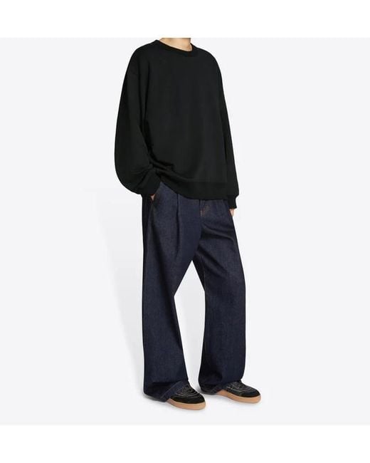 Dries Van Noten Black Oversized Sweatshirt for men