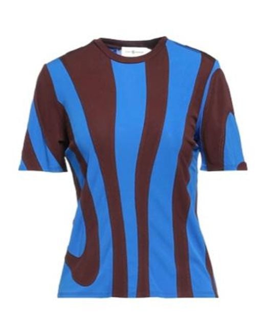 Tory Burch Blue Printed T-Shirt