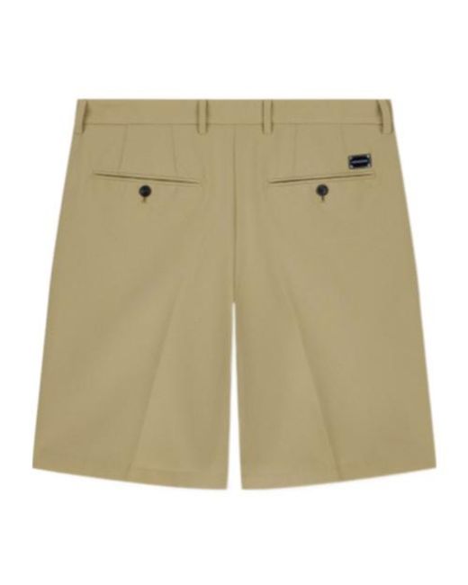 Emporio Armani Green Belt Loop Shorts for men