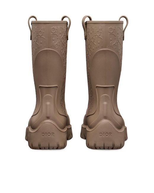 Dior Brown Garden Rain Boot for men