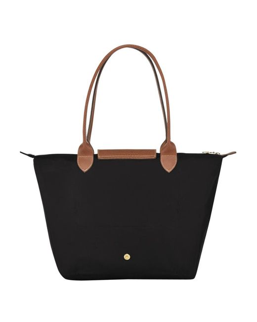 Longchamp Black Le Pliage Medium Tote Bag