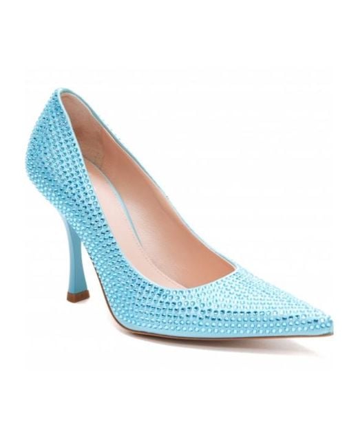 Liu Jo Blue Pointed Heel Pumps