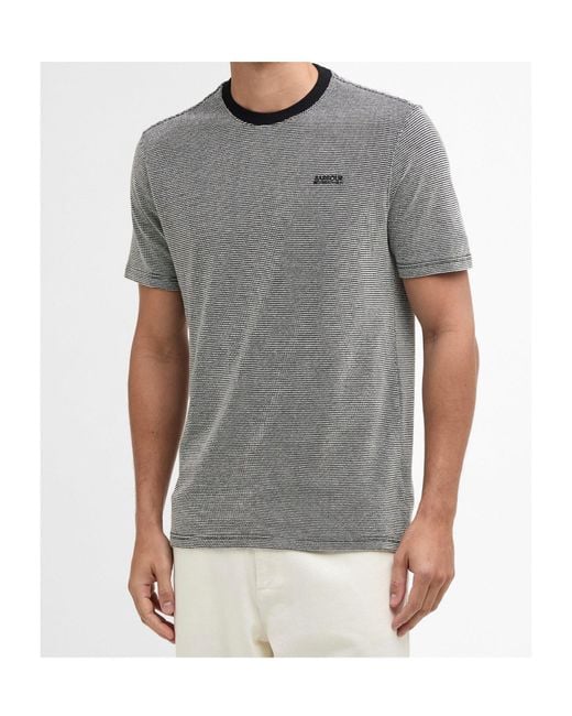 Barbour Gray Logo Short-Sleeved T-Shirt for men